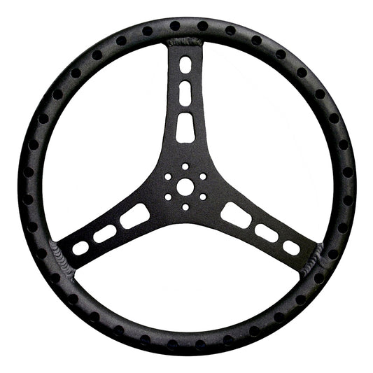 Steering Wheel 15in Dia 1-1/4in Tube Black