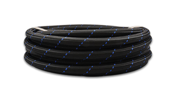 5ft Roll -8 Black Blue N ylon Braided Flex Hose