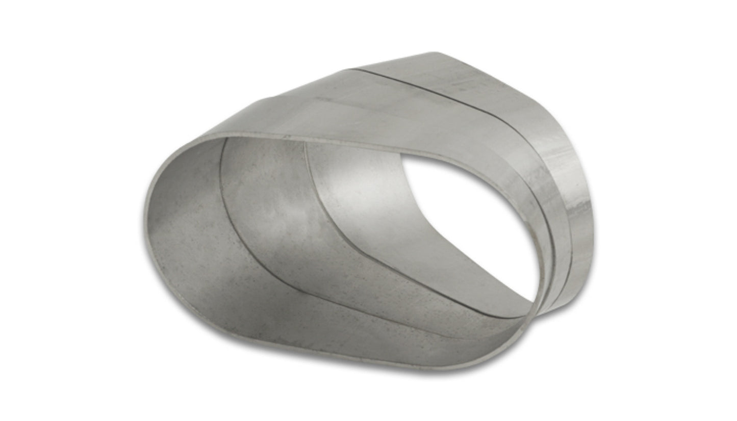 45 Degree Horizontal Plane Oval Pie Cuts