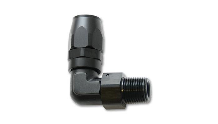 Male -6AN x 1/4in   90 Degree Hose End Fitting