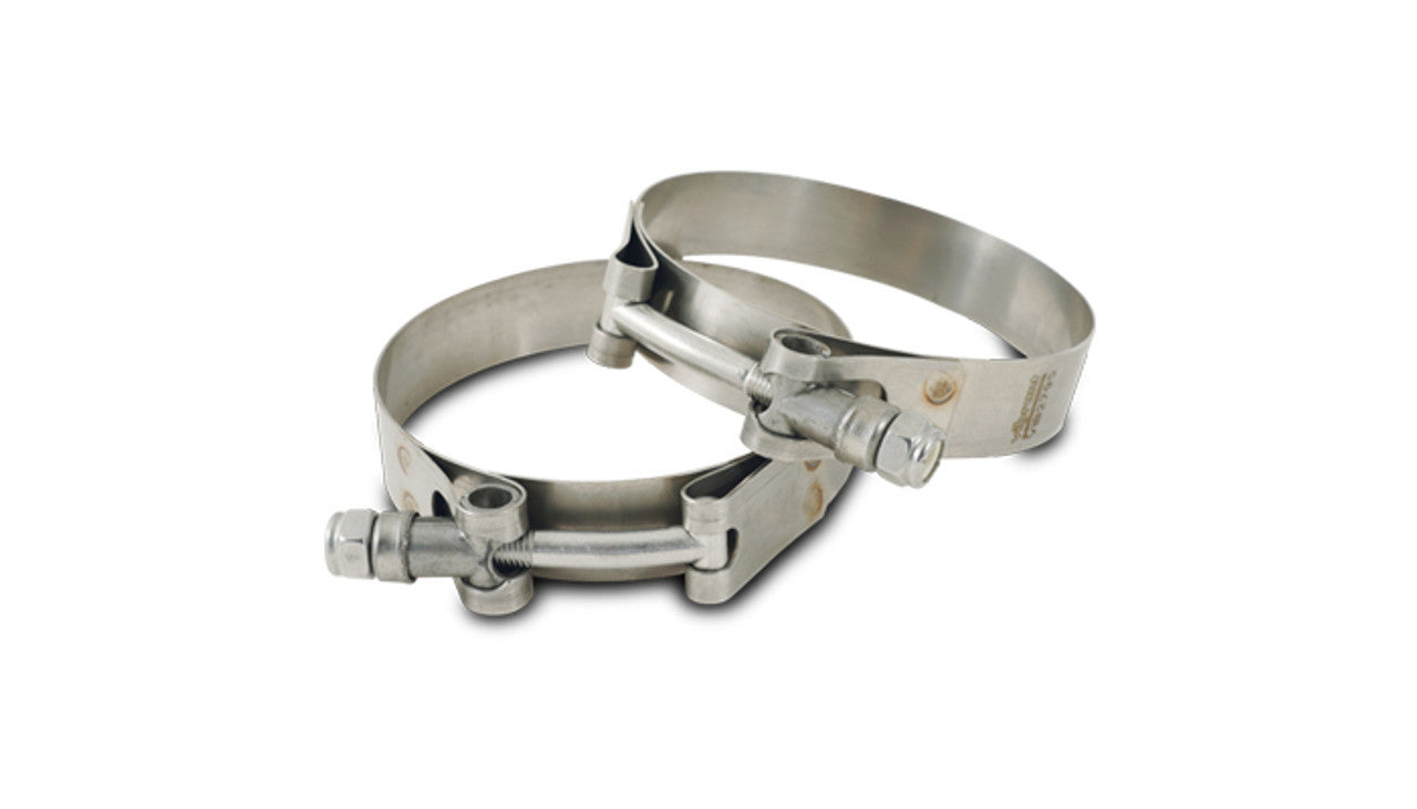 Stainless T-Bolt Clamps Pair 1.650 to 1.890