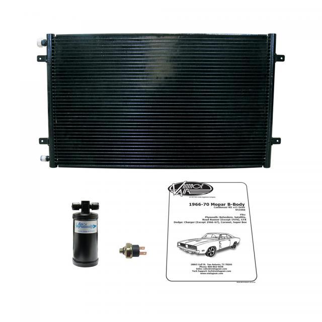 66-70 Mopar B-Body Condenser w/Drier