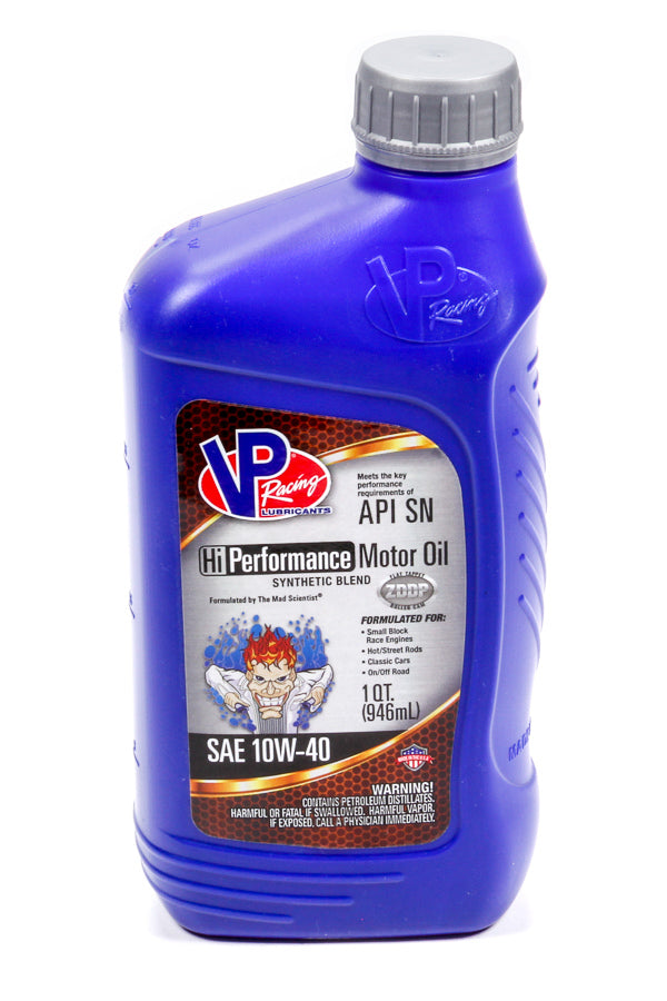 VP 10w40 HI-Performance Racing 1 Qt - 32oz