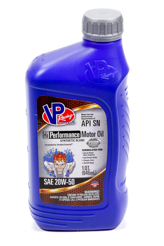 VP 20w50 HI-Performance Racing 1 Qt - 32oz