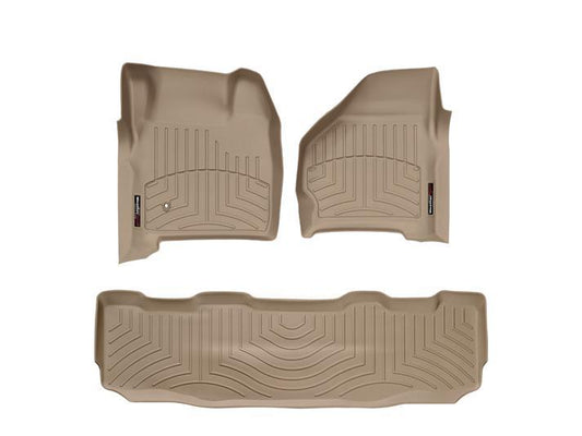 99-07 Ford F250 Front & Rear Floor Liners Tan