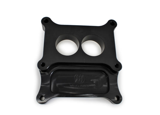 Carb Adapter 2bbl to 4bb 1in Thk w/Straigh Bores
