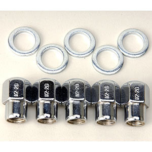 12mm x 1.5 Lug Nuts w/ Centered Washers (5pk)