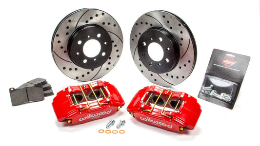 Brake Kit Front Honda/Acura Red Drilled