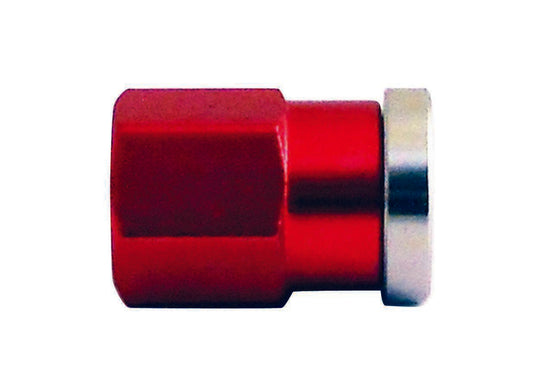 Cover Nut Short Q/C Alum Red