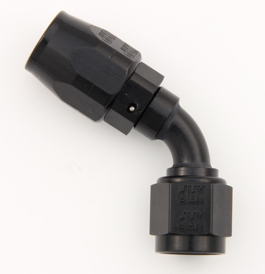 #6 60 Deg Dbl Swivel Hose End Black