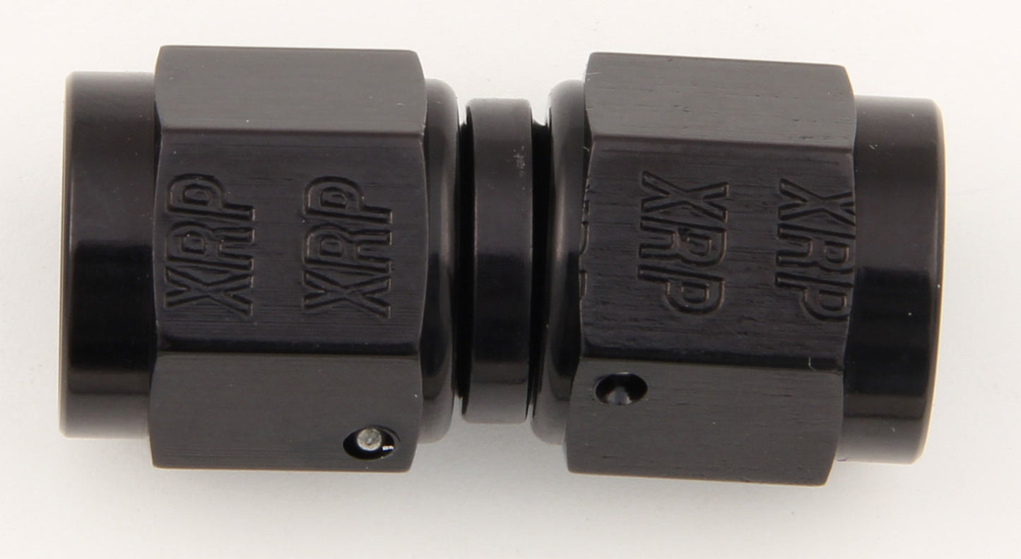 #6 Str Fem Flare Swivel Coupling Black