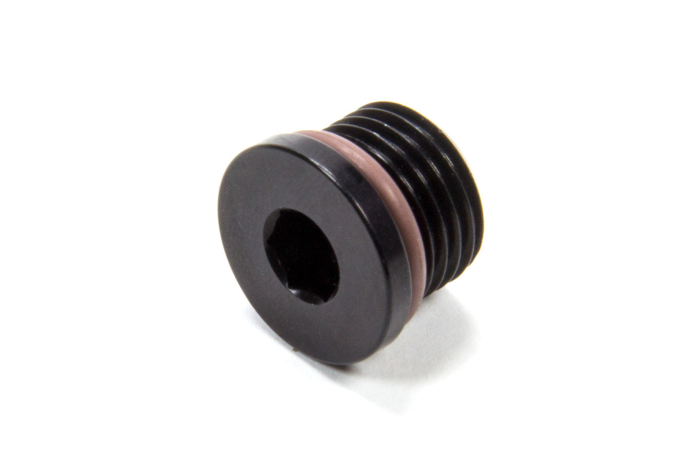 -6 ORB Internal Hex Port Plug - Aluminum - Black