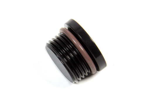 -12 ORB Internal Hex Port Plug Alum. - Black