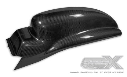 Carbon X Hayabusa Cut Rail Tail Section - Carbon Fiber