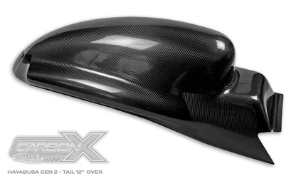 Carbon X Hayabusa Cut Rail Tail Section - Carbon Fiber