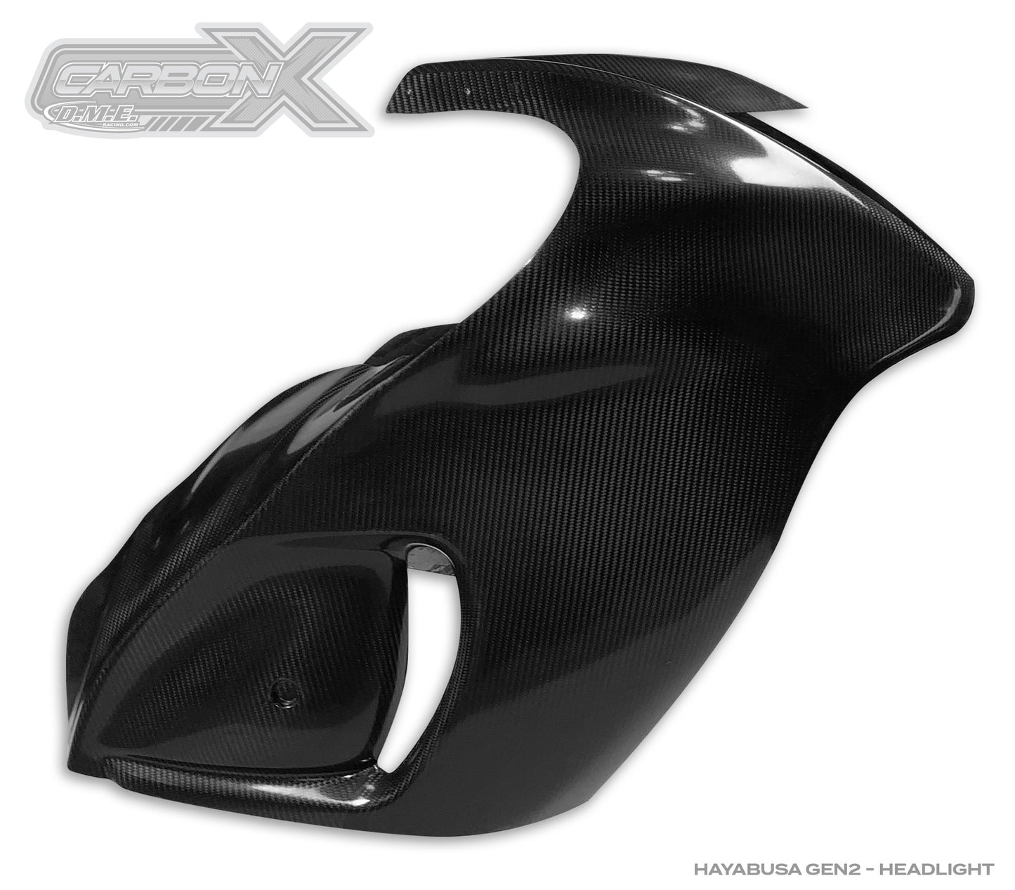 Carbon X Hayabusa Front Fairing 3/4 Upper - Carbon Fiber