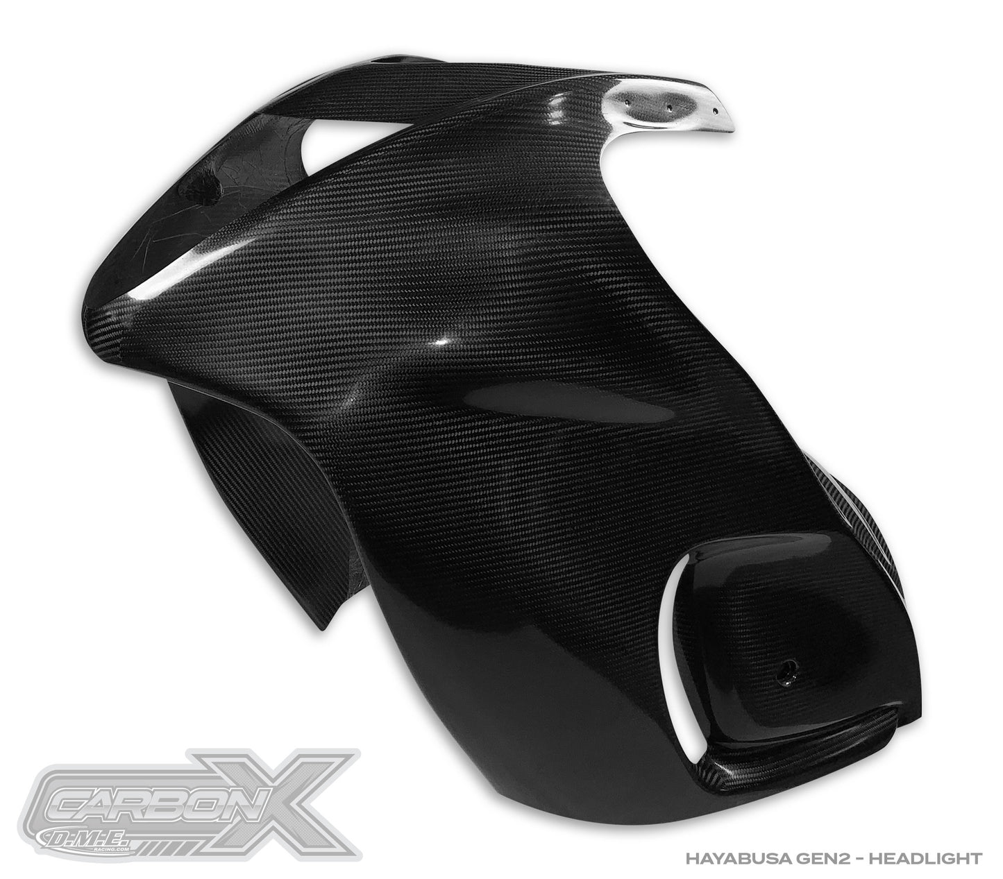 Carbon X Hayabusa Front Fairing 3/4 Upper - Carbon Fiber