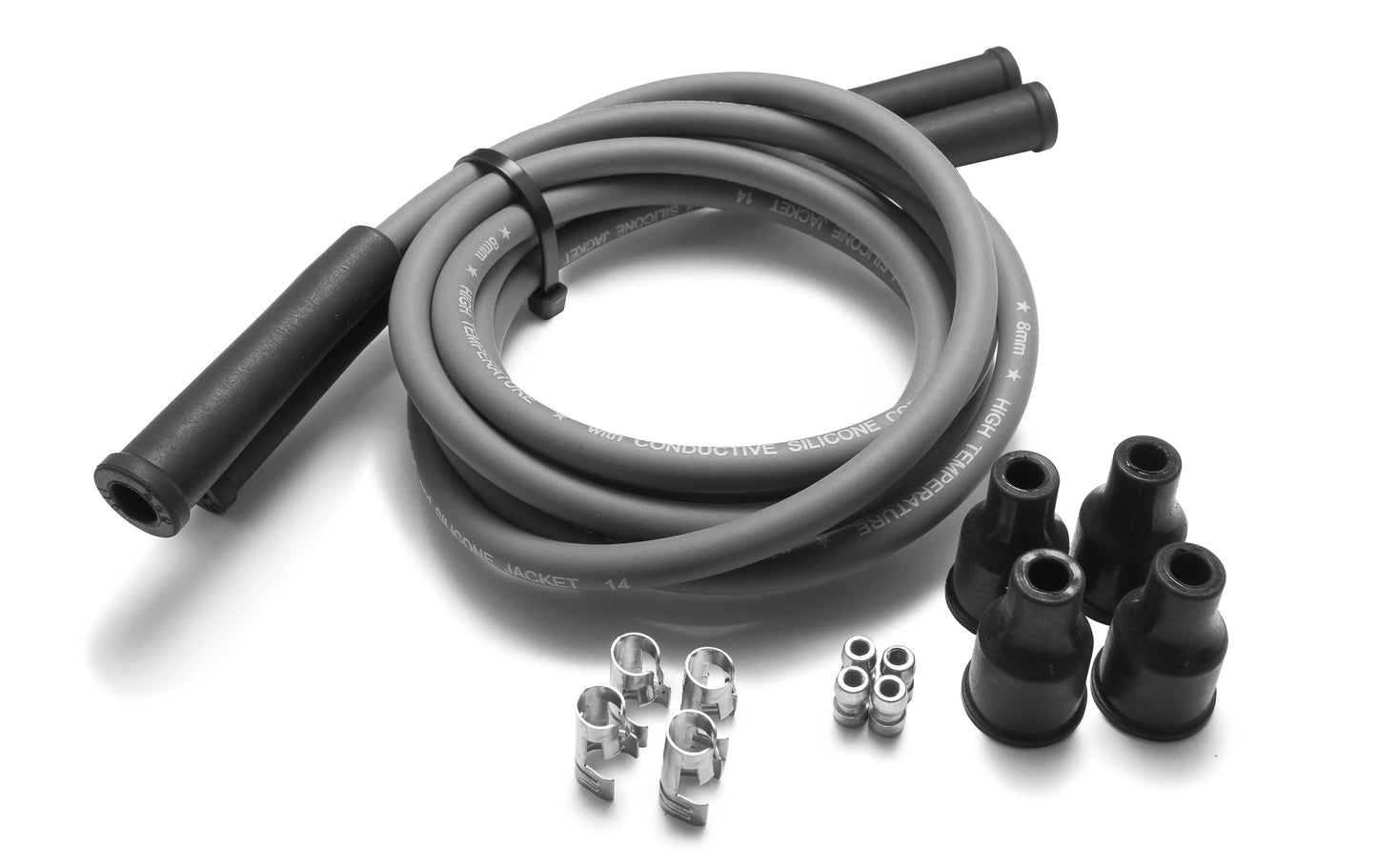 Dyna Suppression Core Spark Plug Wires - 8mm - Grey