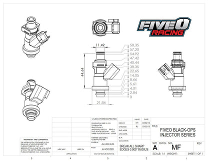 Black-Ops Fuel Injector Honda F22C, S2000, Gen 1 Suzuki Hayabusa